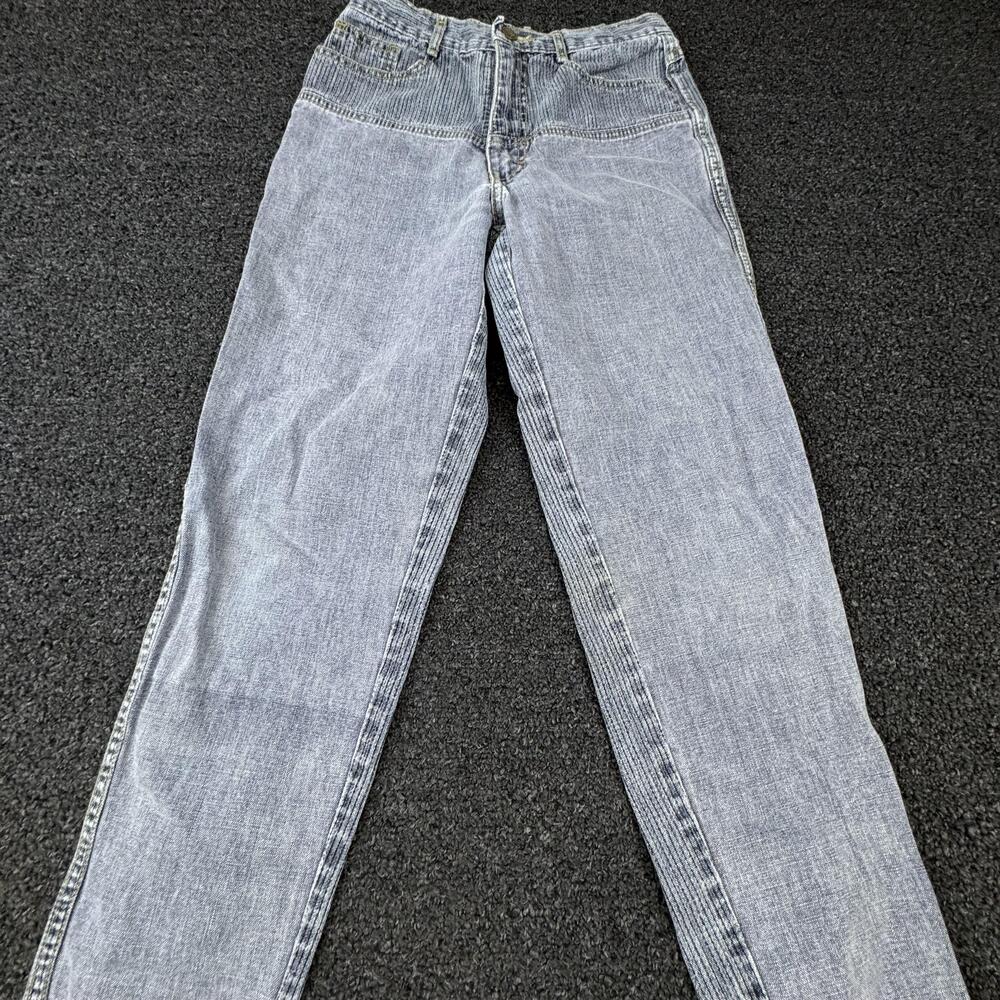 Vtg Jordache Pants Womens Size 12 Blue Cropped Denim Straight Leg Made In USA